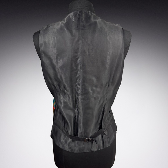 Favourbrook London Vintage Mens Bespoke Custom Silk Tuxedo Vest Size 40 - Picture 5 of 9